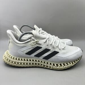 Adidas 4DFWD Running Shoes Mens Size 11.5 White Black 3D Printed Sole Sneakers
